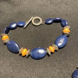 Matching necklace and bracelet